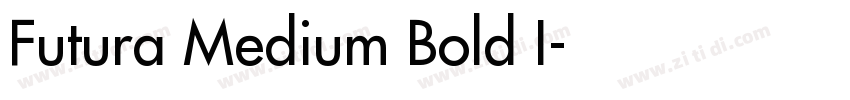 Futura Medium Bold I字体转换